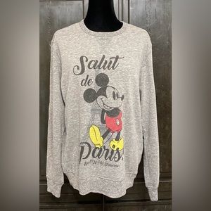 Disney Epcot France Mickey Gray Sweatshirt - Size XLarge